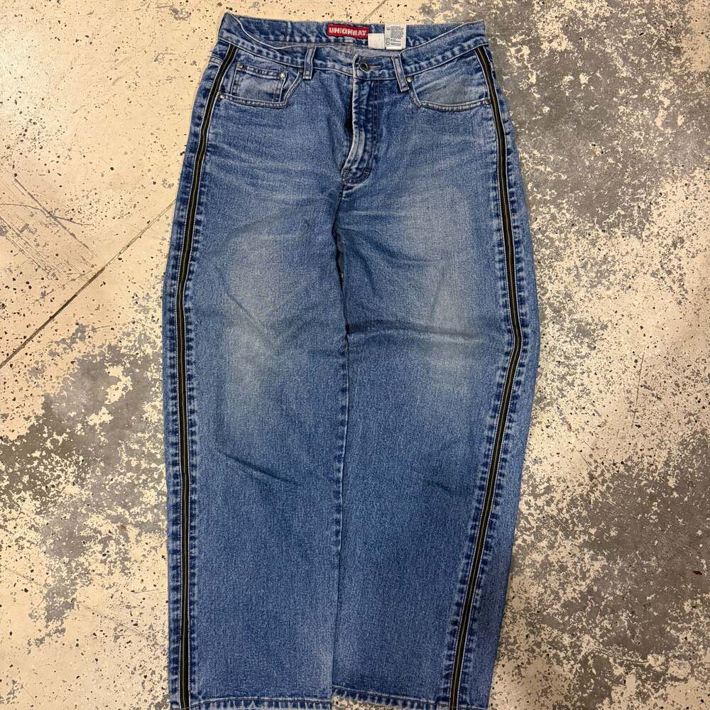 JNCO × UNIONBAY Vintage Unionbay Green Side Stripe Grails 90's Baggy Jeans